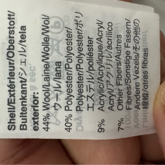 J. Crew wool blend funnel neck Light Gray minimalist, normcore Pea Coat - Picture 7 of 8